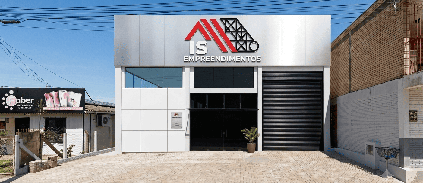 Fachada da sede da IS Empreendimentos em Sapiranga